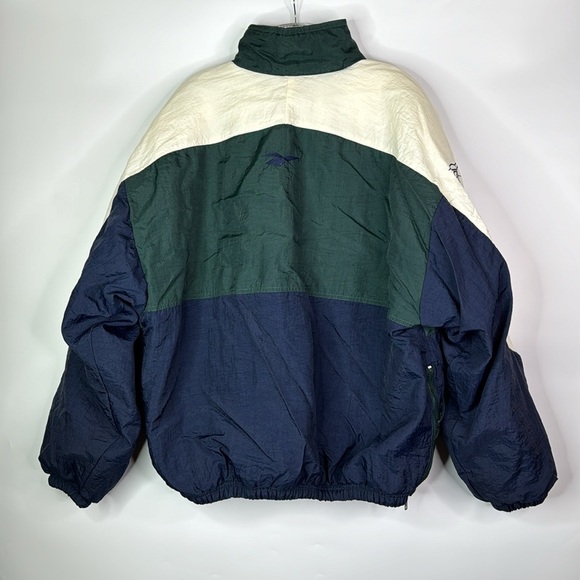Vintage Reebok Green 90's 1/2 Zip Nylon Jacket Size XL - Picture 4 of 10